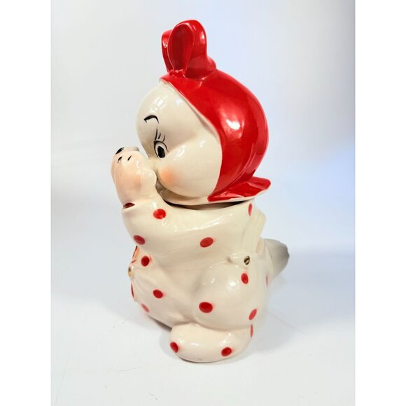 Cookie Jar Canister Regal China Peek-A-Boo Designed by Van Tellingen Baby Bunny - Picture 5 of 16